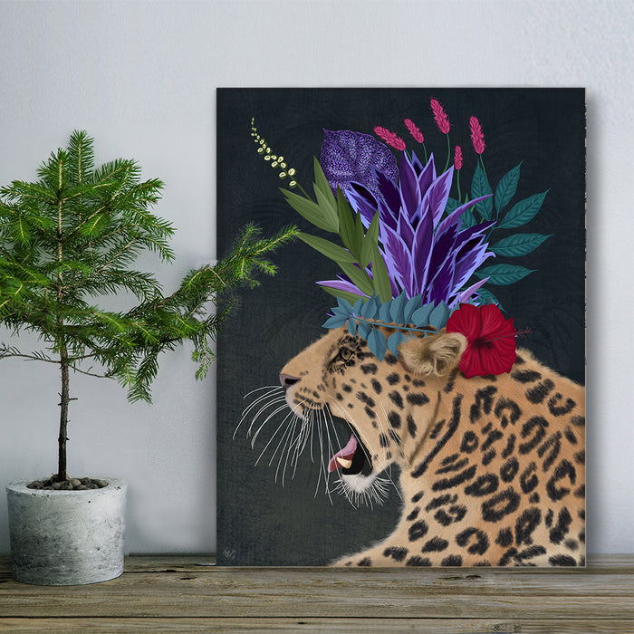 Hot House Leopard 2, Art Print, Canvas Wall Art