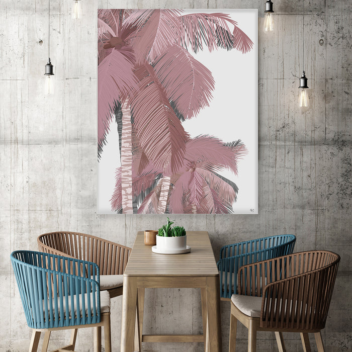 Boho Beach Dusky Palm 1, Nautical print, Coastal art