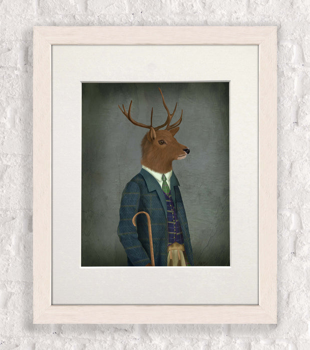 Scottish Deer Alistair McStag, Portrait, Art Print, Canvas, Wall Art