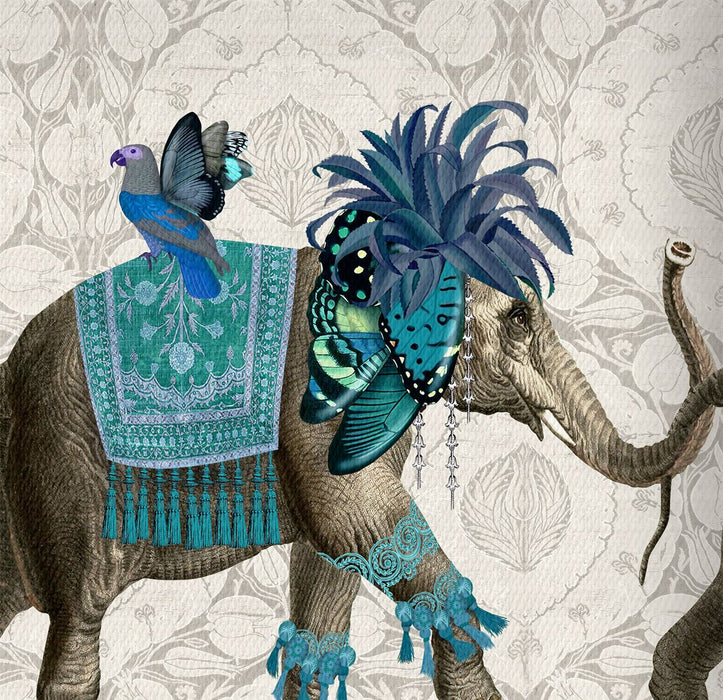 Niraj Elephant, Blue, Lampshade
