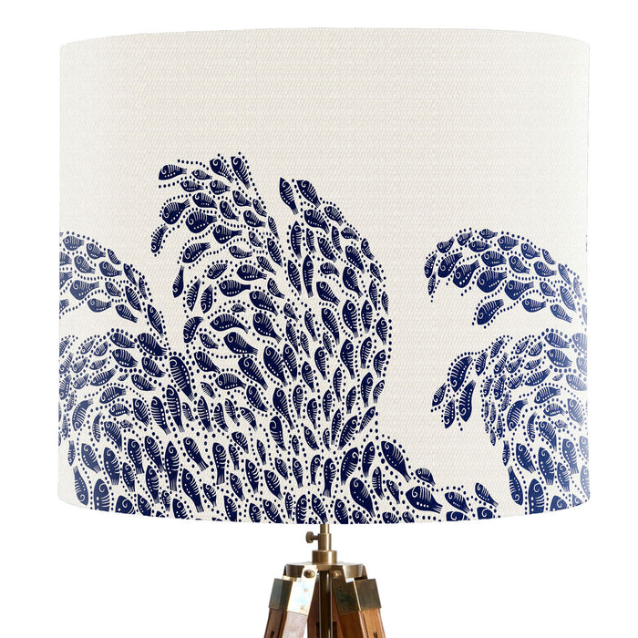Little Fishes, Wave, Nautical, Lampshade