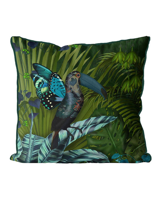 Butterfly Toucan, Cushion / Throw Pillow