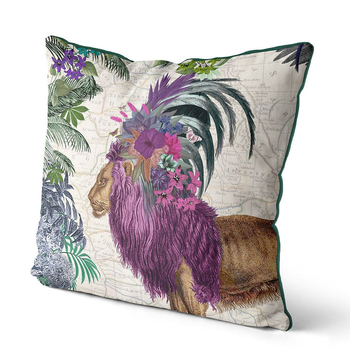 African Lion Cushion / Throw Pillow