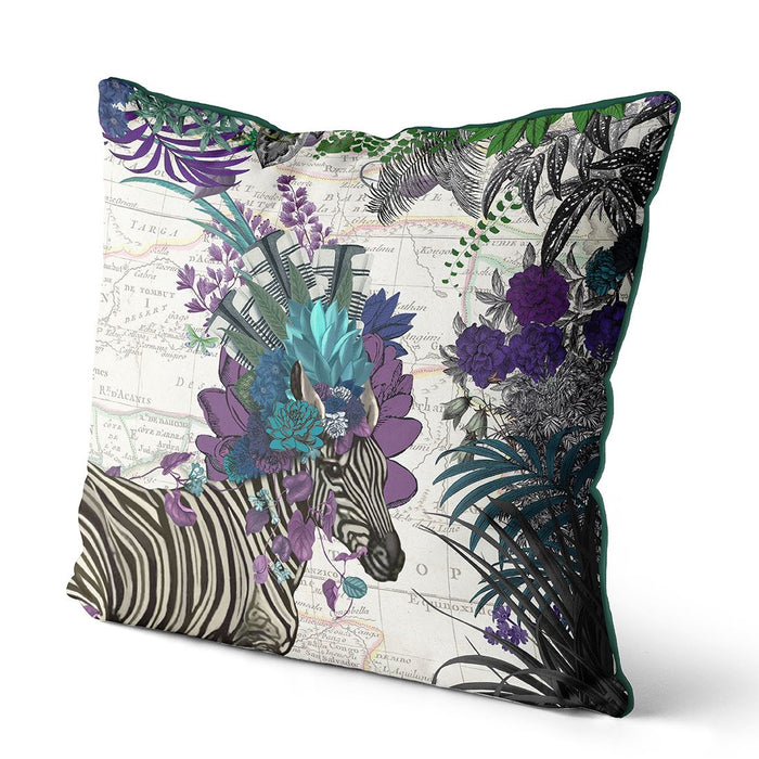 African Zebra, Cushion / Throw Pillow