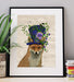Fox Mad Hatter, Art Print, Canvas Wall Art | Print 14x11inch