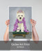 West Highland Terrier with Tiara, Dog Art Print, Wall art | Print 18x24inch