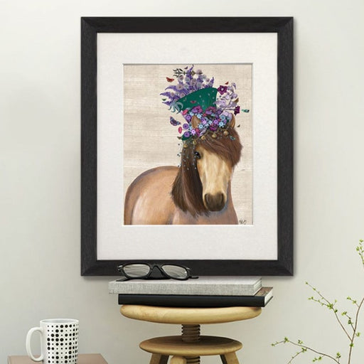 Horse Mad Hatter, Animal Art Print, Wall Art | Print 14x11inch