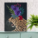 Hot House Leopard 2, Art Print, Canvas Wall Art | Print 14x11inch