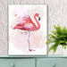 Fluffy Flamingo 2, Bird Art Print, Wall Art | Print 14x11inch