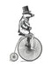 Badger on Penny Farthing, Limited Edition Print of drawing | FabFunky