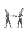 Boxing Hare, Pair, Limited Edition Print of drawing | FabFunky