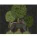 Panther under tree, Charcoal, Animalia , Art Print, Wall Art | FabFunky