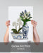 Chinoiserie Flower Duo 4, Blue, Art Print | Print 18x24inch