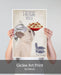 French Bulldog White Pasta Cream, Dog Art Print, Wall art | Print 18x24inch