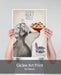 Husky Pasta Cream, Dog Art Print, Wall art | Print 18x24inch