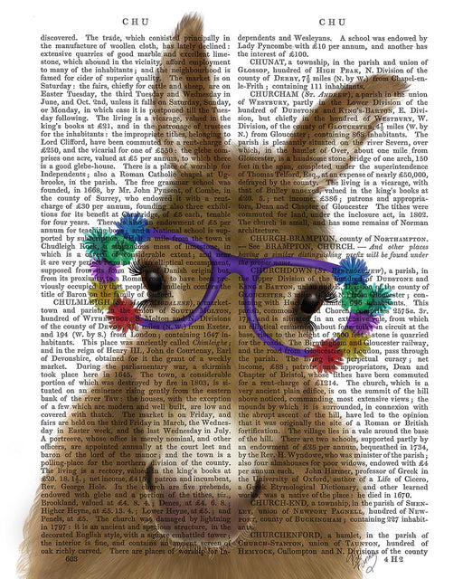 Donkey Purple Flower Glasses