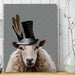 Steampunk Sheep, Animal Art Print, Wall Art | Print 24x36in