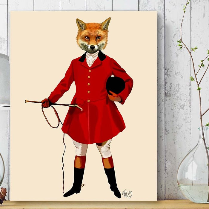 Fox Hunter 2, Full, Art Print, Canvas Wall Art | Print 18x24inch