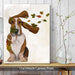 Basset Hound Windswept and Interesting, Dog Art Print, Wall art | Canvas 11x14inch