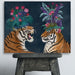 Hot House Tigers, Pair, Dark, Art Print