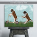 St Bernard Scooter, Dog Art Print, Wall art | Canvas 11x14inch