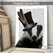 Steampunk Badger in Top Hat